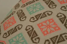 Hand-Embroidered Pillow FRESCHEZZA WITH BORDER (Mint Kiss)