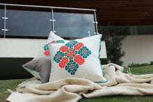 CINQ FLEURS Hand-embroidered Pillow (Citrus)