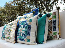 Hand-Embroidered Pillow MARIA DEL ALMA (cielito)