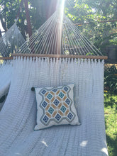 Hand-Embroidered Pillow FRESCHEZZA WITH BORDER (Breeze)