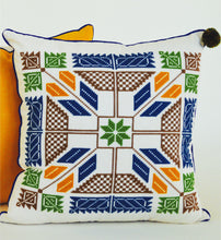 Hand-Embroidered Pillow MARIA BONITA  (Breeze)