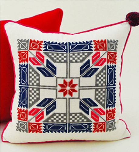 Hand-Embroidered Pillow MARIA DEL ALMA (Linda)