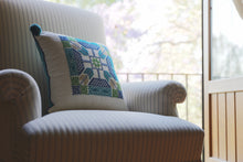 Hand-Embroidered Pillow MARIA DEL ALMA (cielito)