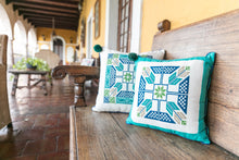 Hand-Embroidered Pillow MARIA DEL ALMA (cielito)